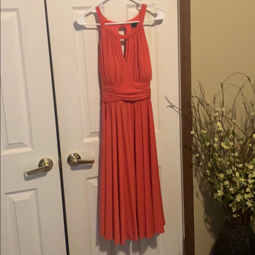 Beautiful coral halter dress! Brand new